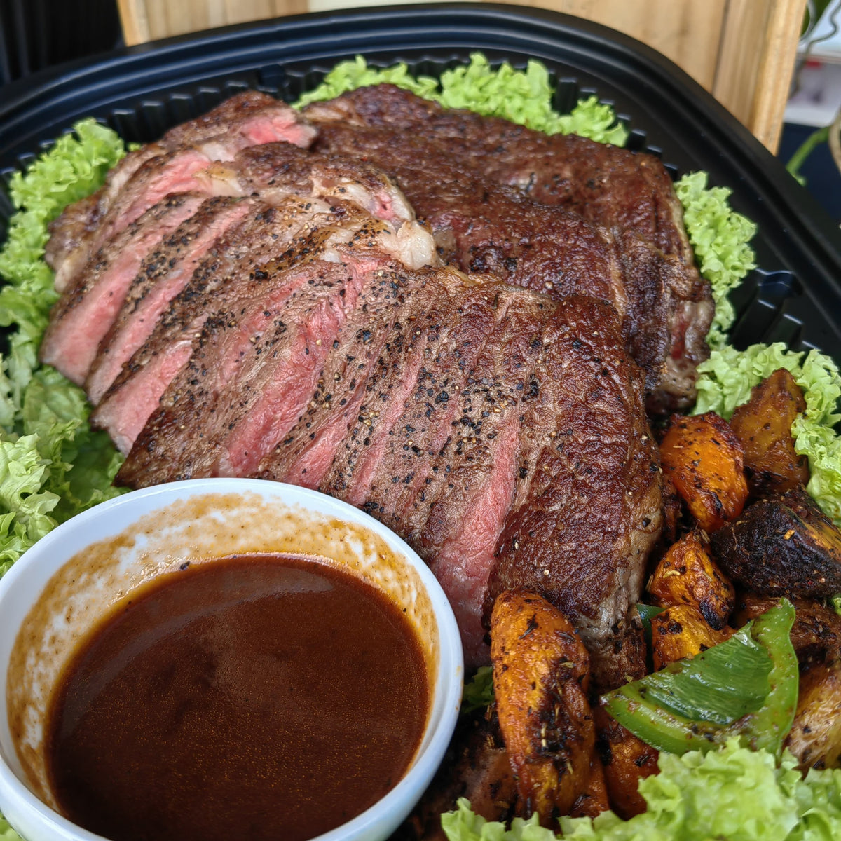 Beef Steak w/ Root Vegetables (Platter)