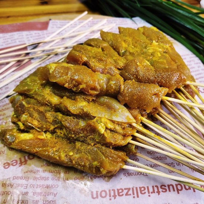 Raw Jumbo Chicken Satay (30s) (No Sauce) Satay EZBBQ - BBQ Wholesale & Events BBQ Catering 