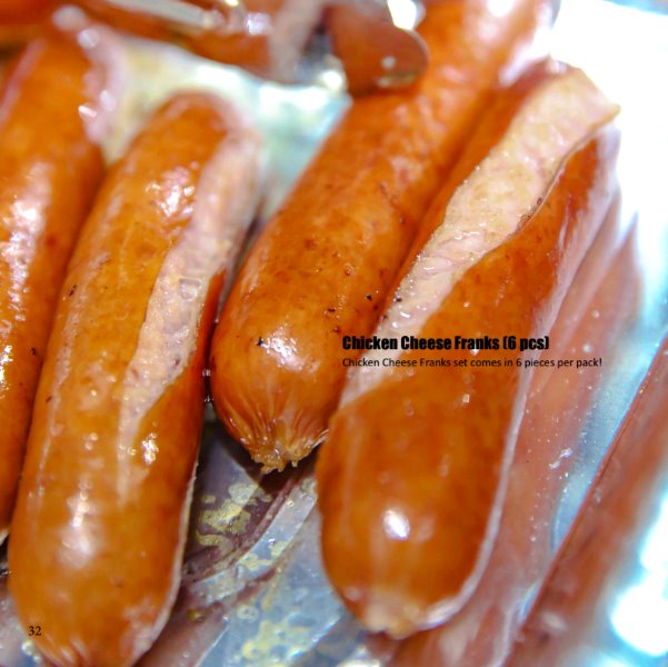 5" Chicken Cheese Franks (6 pcs) Kids EZBBQ.com.sg - SG Best Reviewed BBQ Caterer 