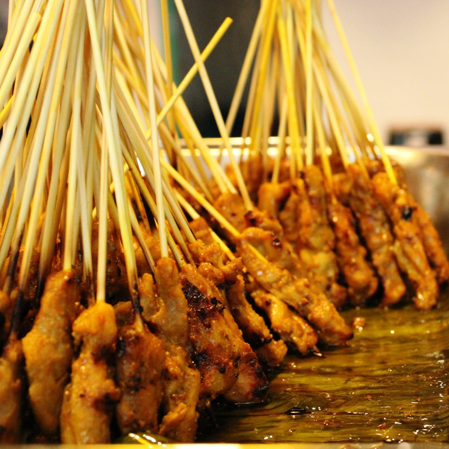 SET - Grilled Chicken Satay (30s) Cooked EZBBQ - BBQ Wholesale & Events BBQ Catering 