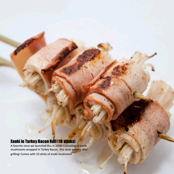 Enoki in Turkey Bacon (10 sticks) Kids EZBBQ - BBQ Wholesale & Events BBQ Catering 